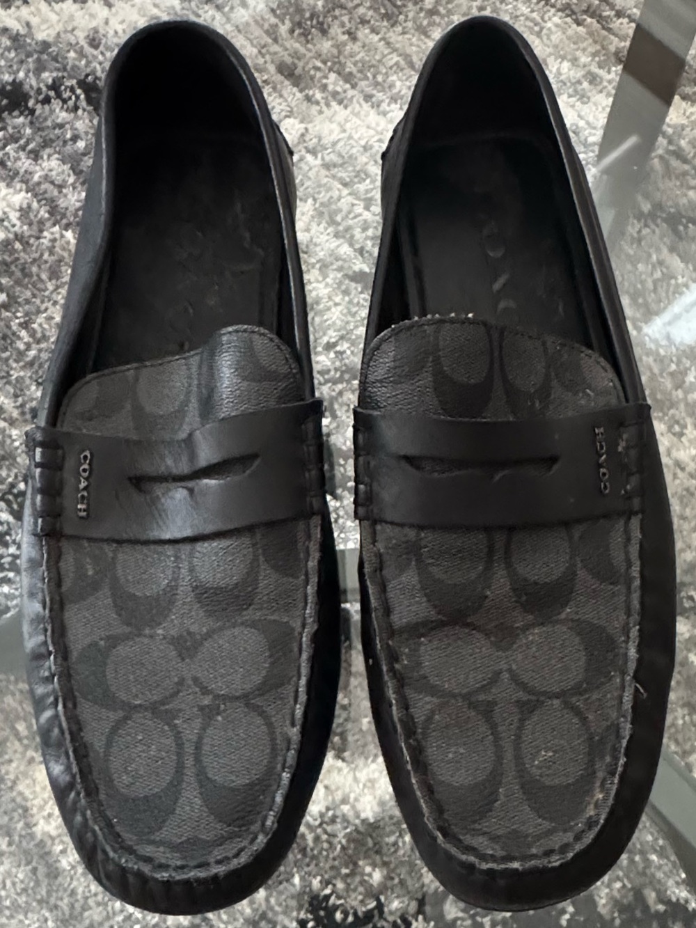 NEW CONDITION COACH Black Signature Liam  Penny Loafers